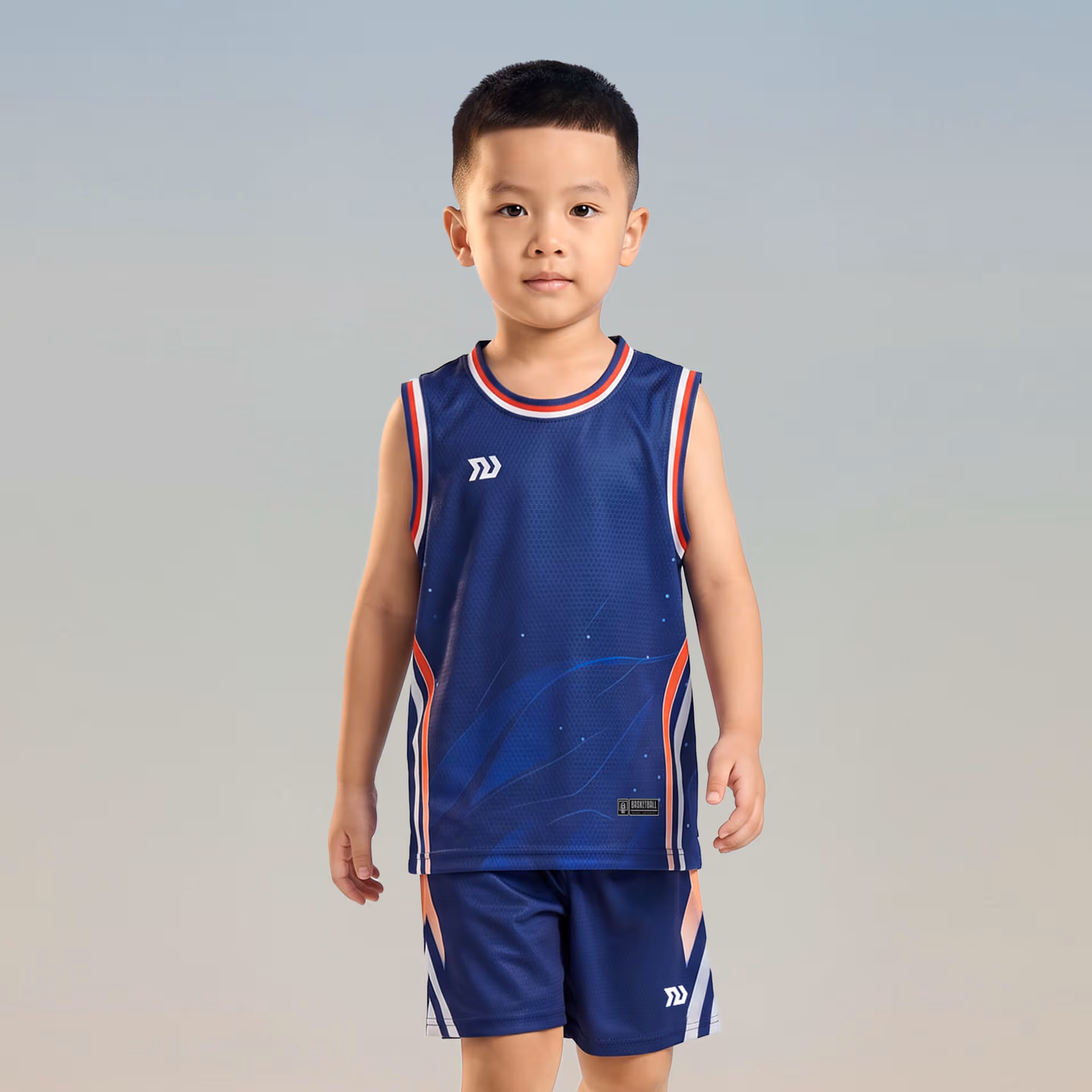 Quần áo bóng rổ Trẻ em Bulbal Fastbreak BR06 Xanh Navy