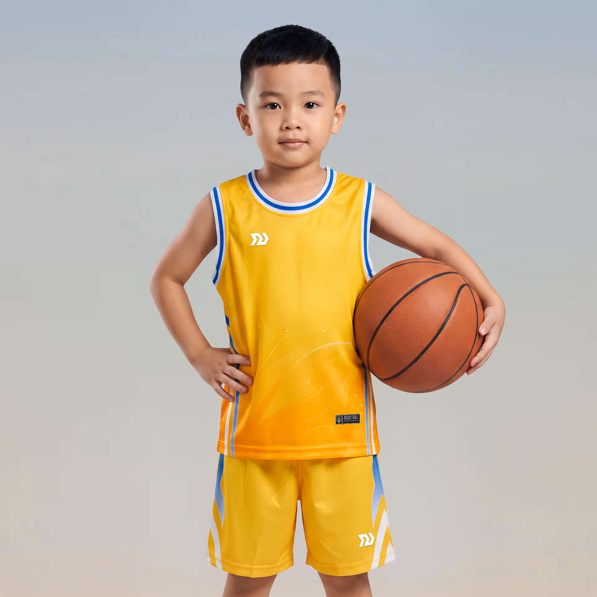 Quần áo bóng rổ Trẻ em Bulbal Fastbreak BR06 Vàng
