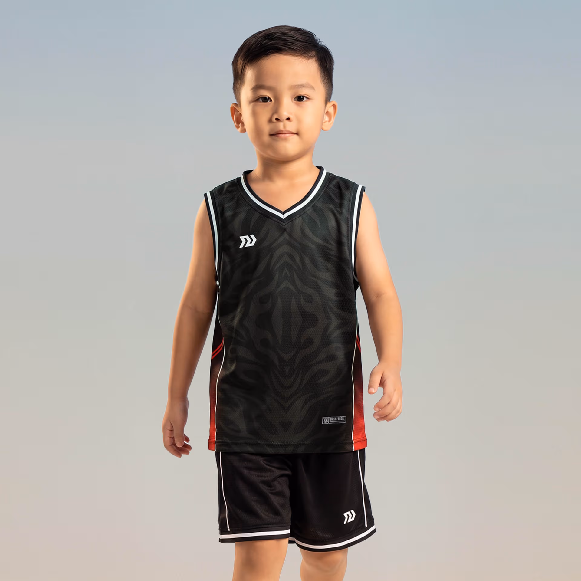 Quần áo bóng rổ Trẻ em Bulbal Rimax BR05 Đen