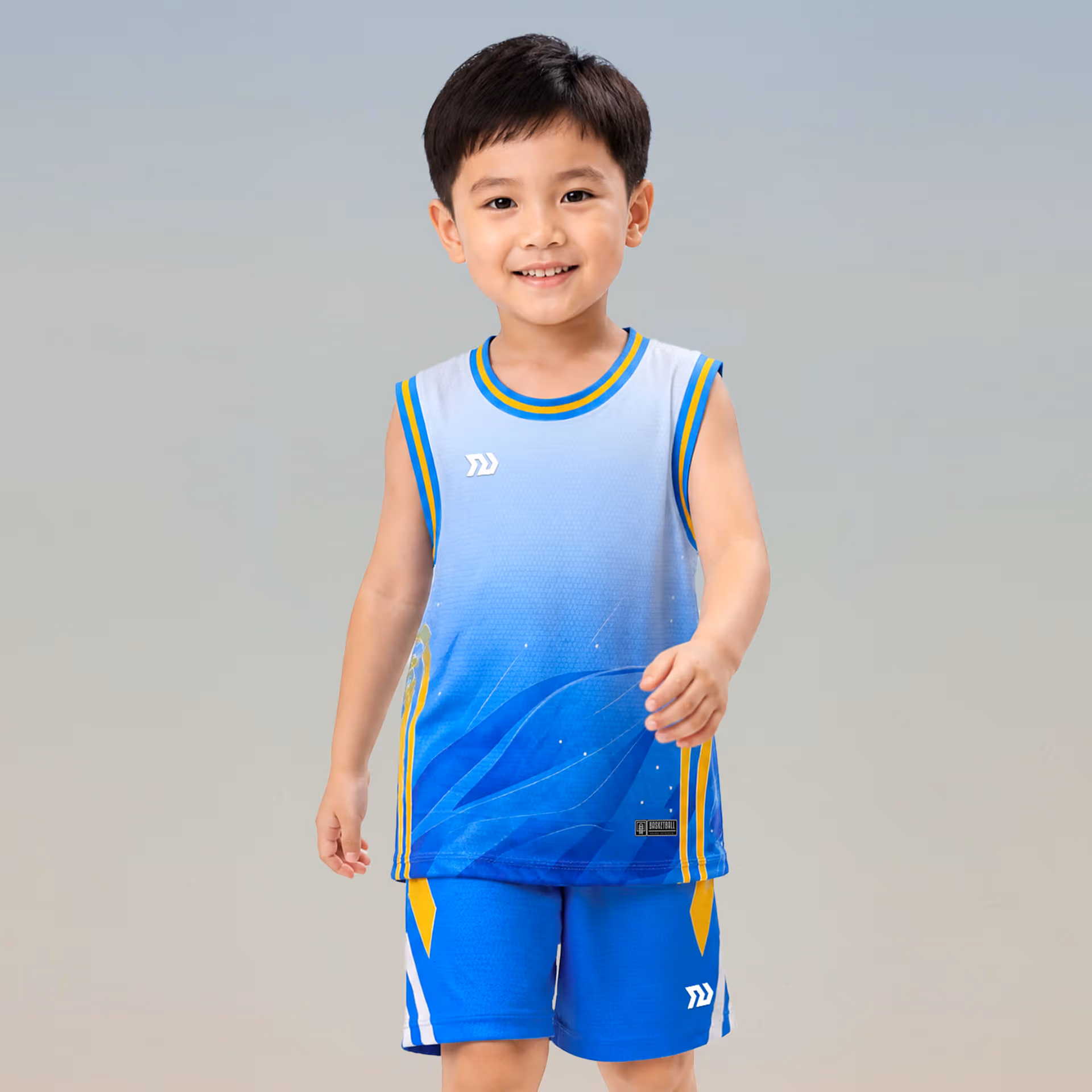 Quần áo bóng rổ Trẻ em Bulbal Fastbreak BR06 Xanh Biển