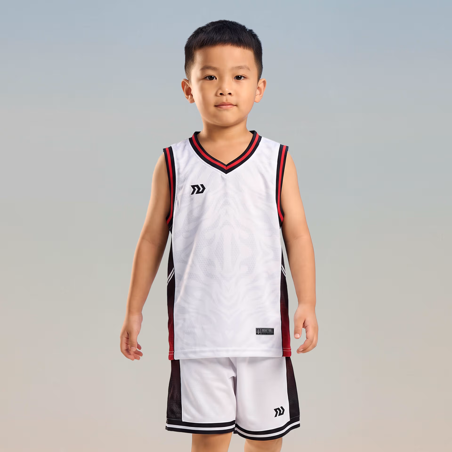 Quần áo bóng rổ Trẻ em Bulbal Rimax BR05 Trắng