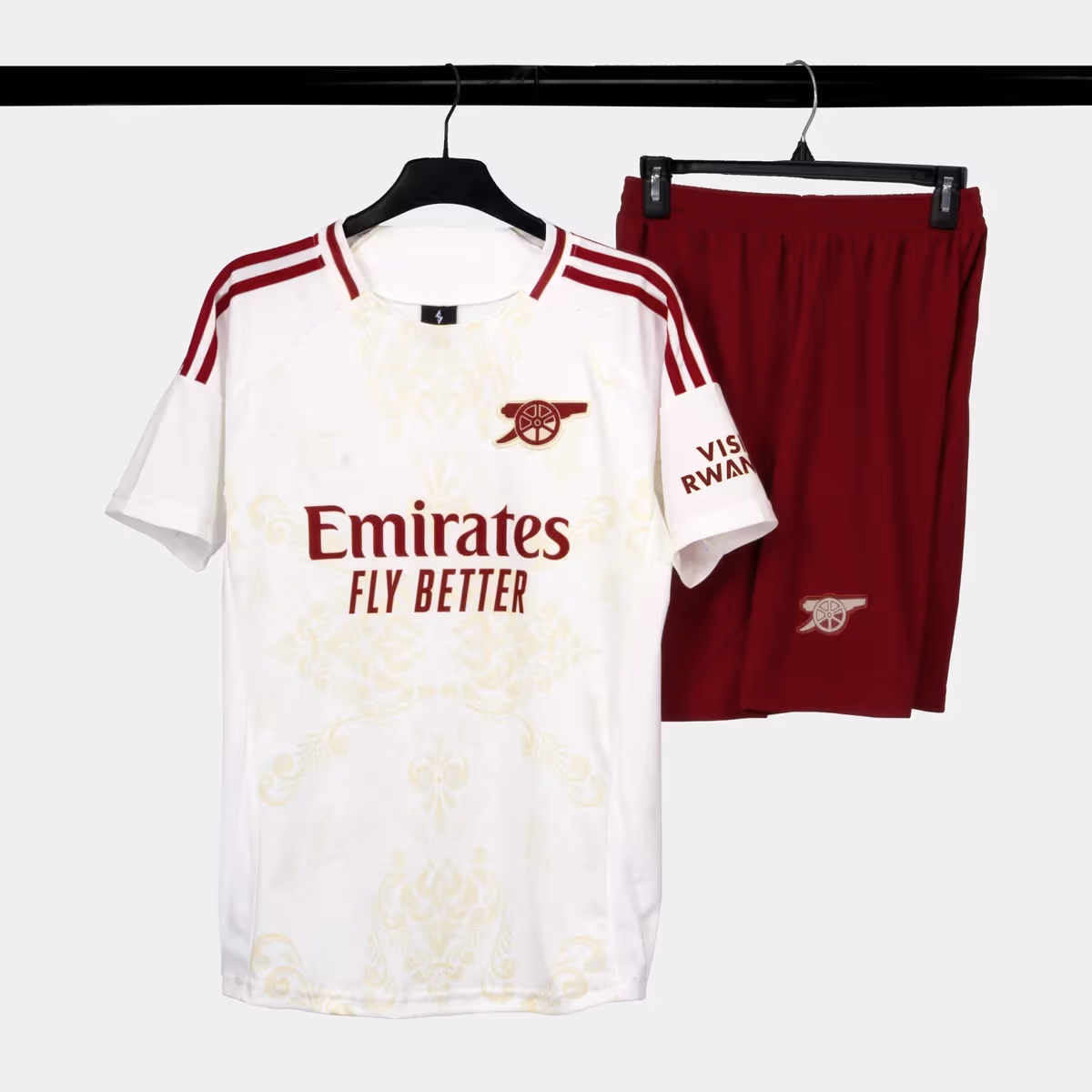 Bộ Quần Áo Bóng Đá Strivend Arsenal Kem 24/25